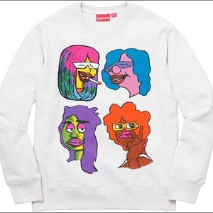 Authentic Supreme Gonz Heads Crewneck
